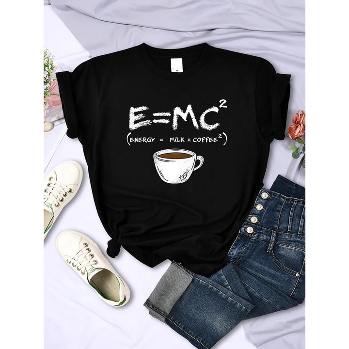 MYSTIQUE.ID-BAJU KAOS ENERGY MILK X COFFEE TSHIRT LUCU KEREN DAN AESTETIC