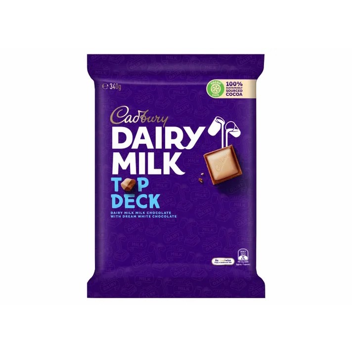 

Cadbury Dairy Milk Top Deck 340gr Cokelat