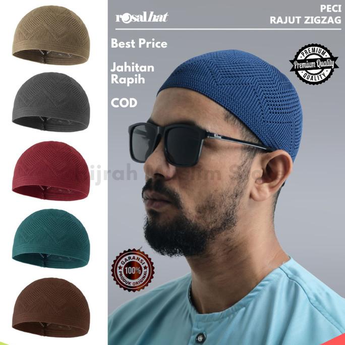 Peci Rajut / Peci Rajut Tebal / Peci Haji Umroh / Peci Rajut Polos Cod