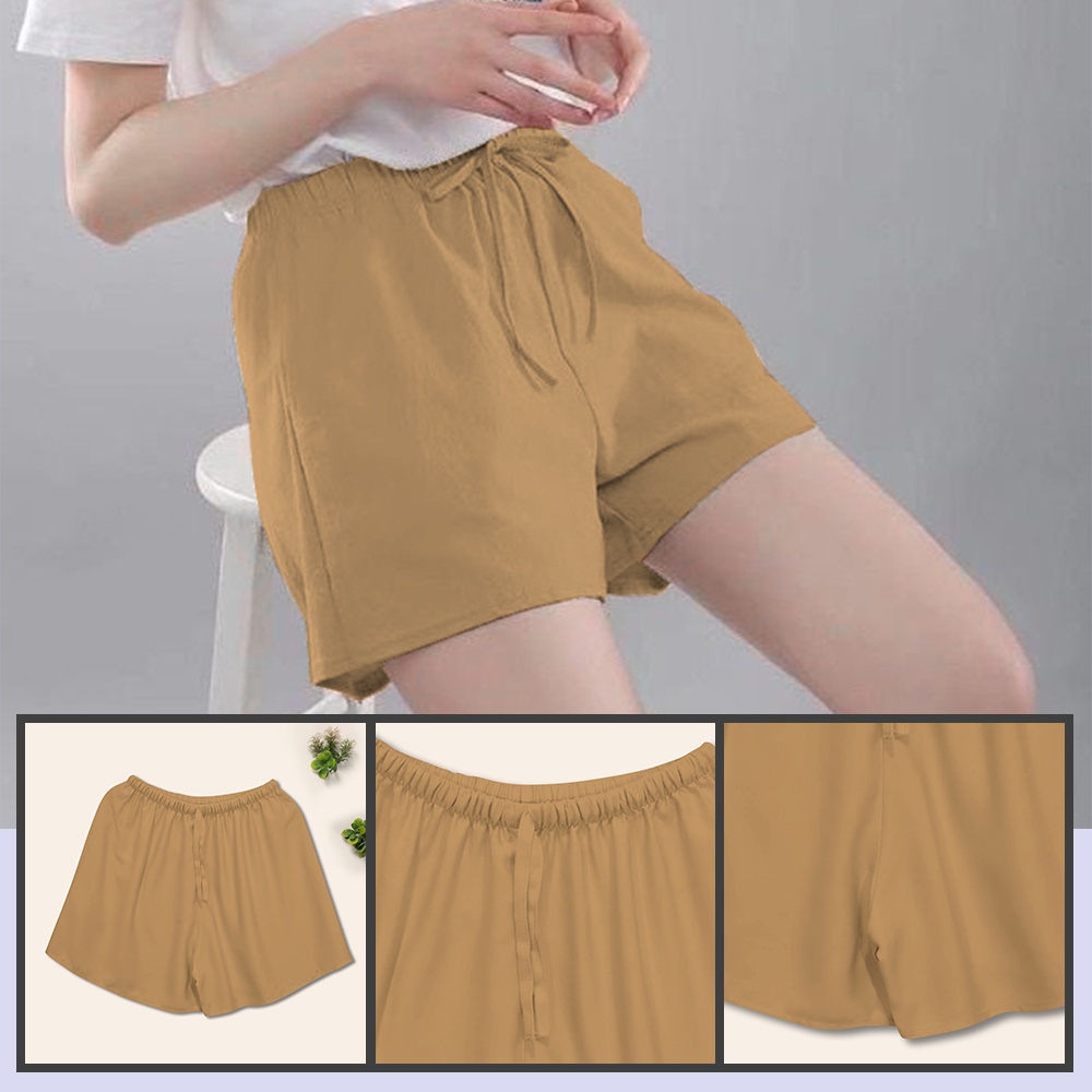 Celana Pendek Wanita Kekinian ZCP01 Bahan Super Lembut Mini Pants Korea - by cs1