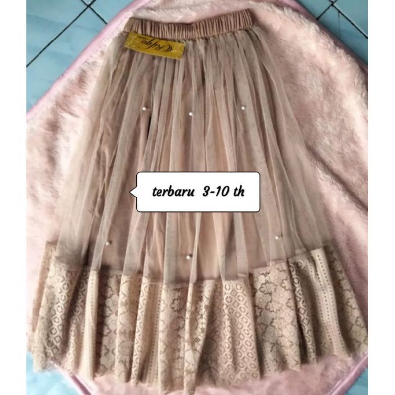 Dewipurwatid3.Rok tutu anak brokat 3-10 tahun premium/rok anak brukat terlaris/rok anak viral/rok tu