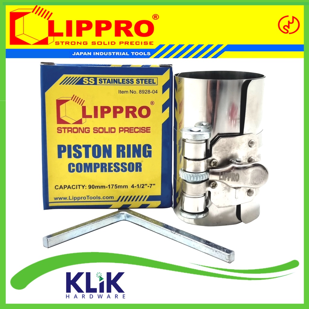 Lippro Piston Ring Compressor 4&quot; - Alat Buka Press Piston Ring Seher 4 Inch