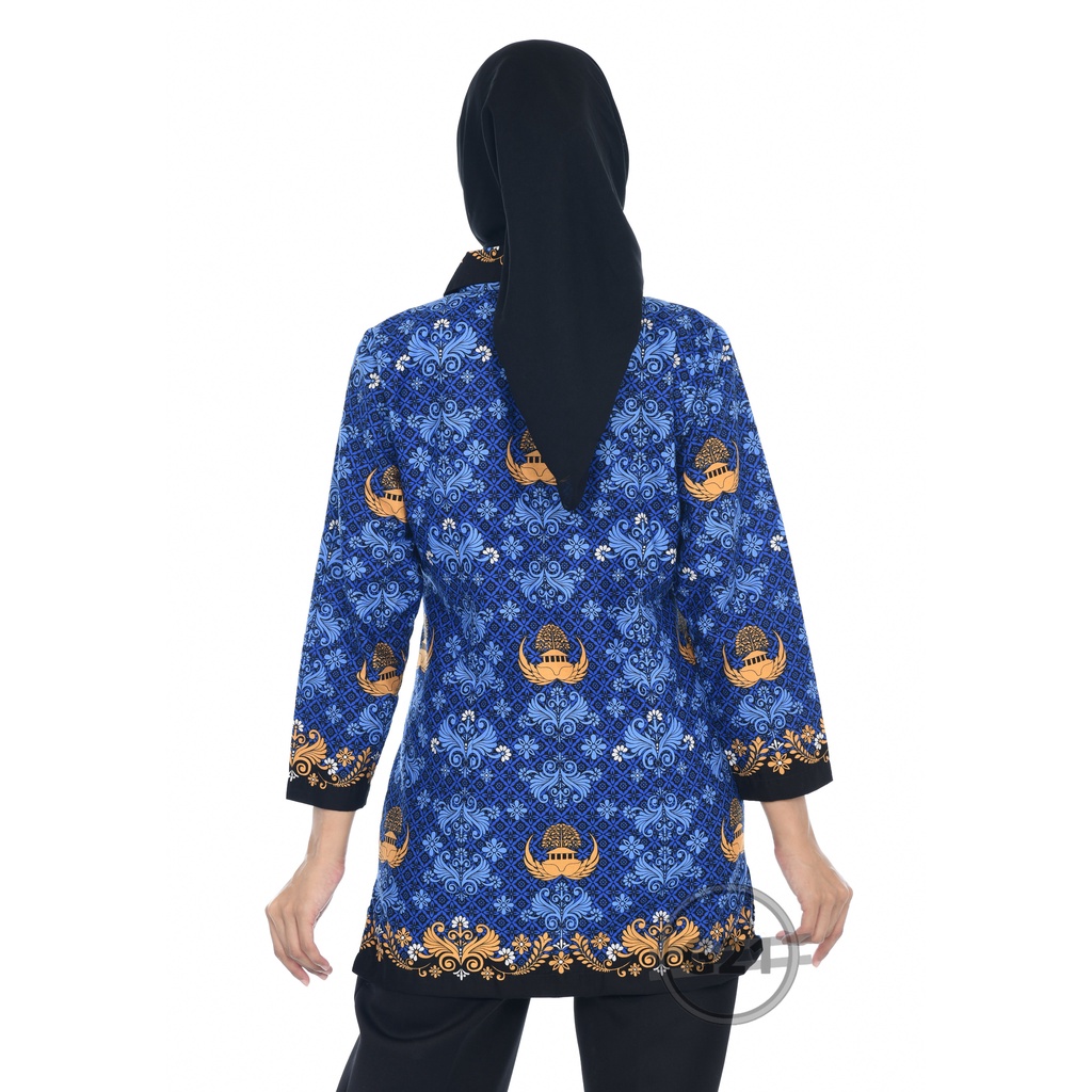 Baju Korpri Terbaru 2022 Wanita Pakai Furing Bahan Katun Lengan Panjang Seragam Batik Korpri Wanita Terbaru Standar Dan Jumbo