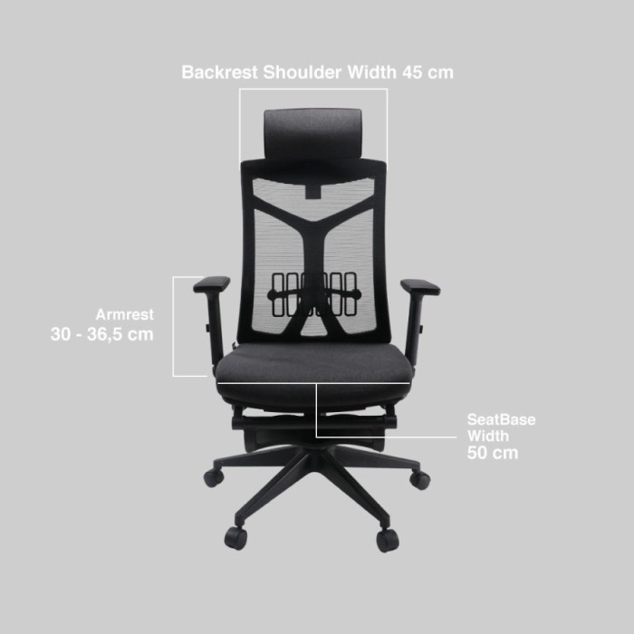 Terlaris Rexus Nc-1 Nc1 Max Ergonomic Office Chair - Kursi Kantor Nc1 Max