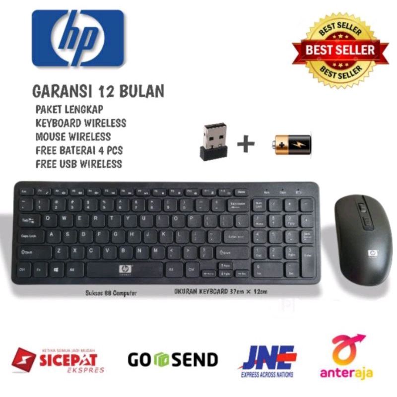 PAKET KEYBOARD HP WIRELESS+ MOUSE HP WIRELESS COMBO SET GKM520