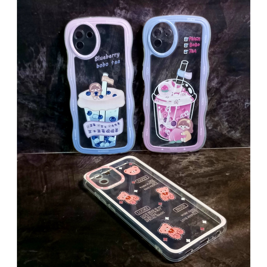 Case Samsung A03 Samsung A035 Samsung A035F Samsung SM-A035F Softcase Gelombang Motif Kartun