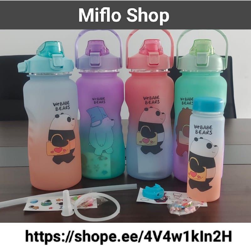 Botol Viral We Bare Bears 2 In 1.