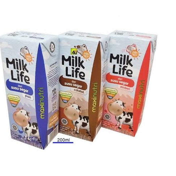 

◊ Susu Milk Life UHT 200ml (1dus = 24pc) ♦