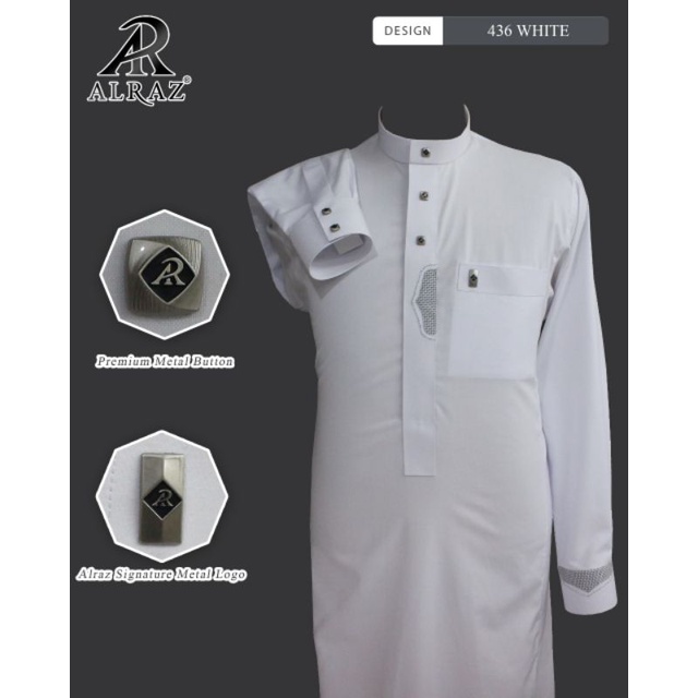 JUBAH ALRAZ DEWASA | JUBAH SAUDI | GAMIS PRIA