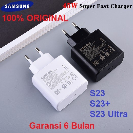 Adapter Charger SAMSUNG S23 Ultra S23+ S23 Plus 45W Super Fast ori