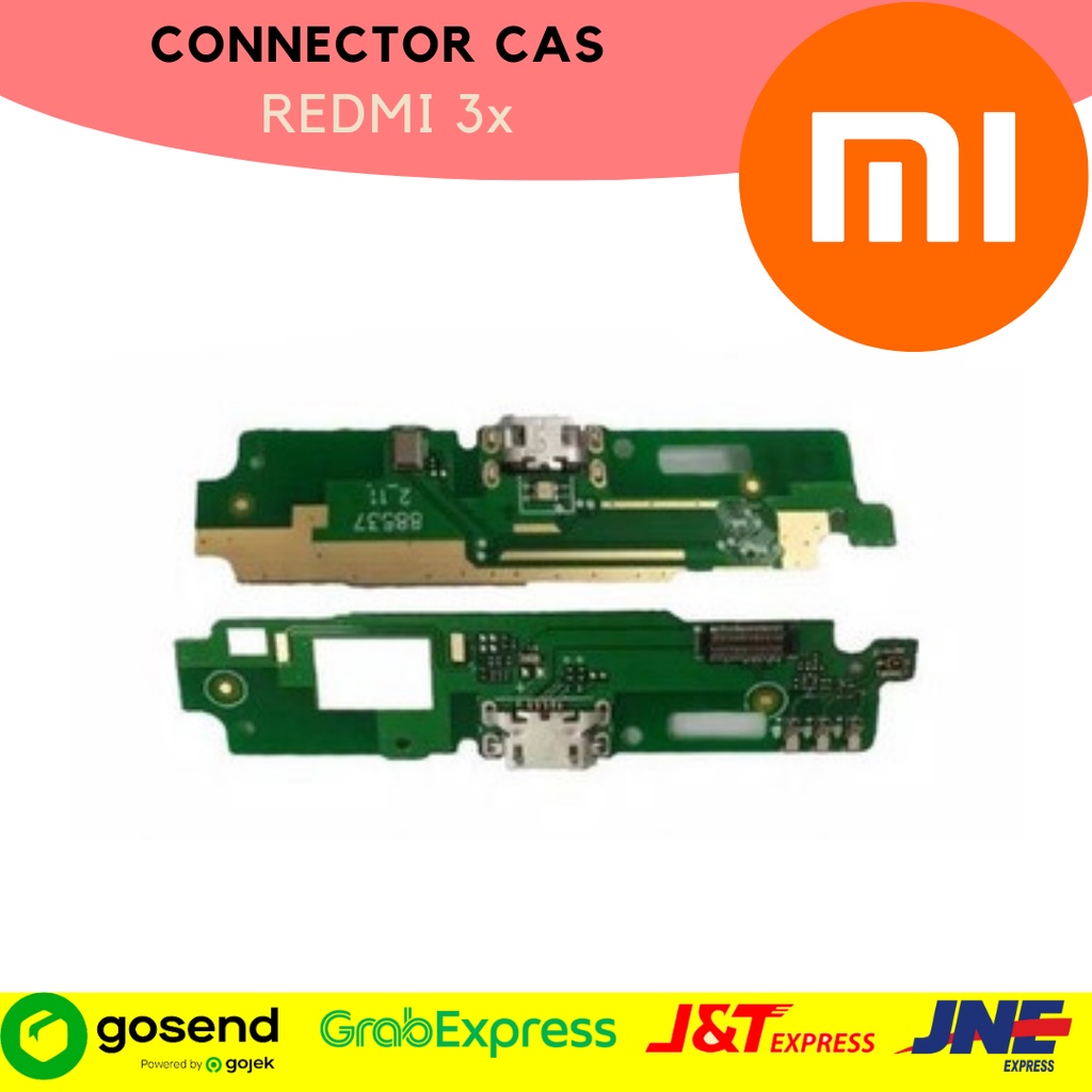 Konektor colokan cas Redmi 3x bergaransi
