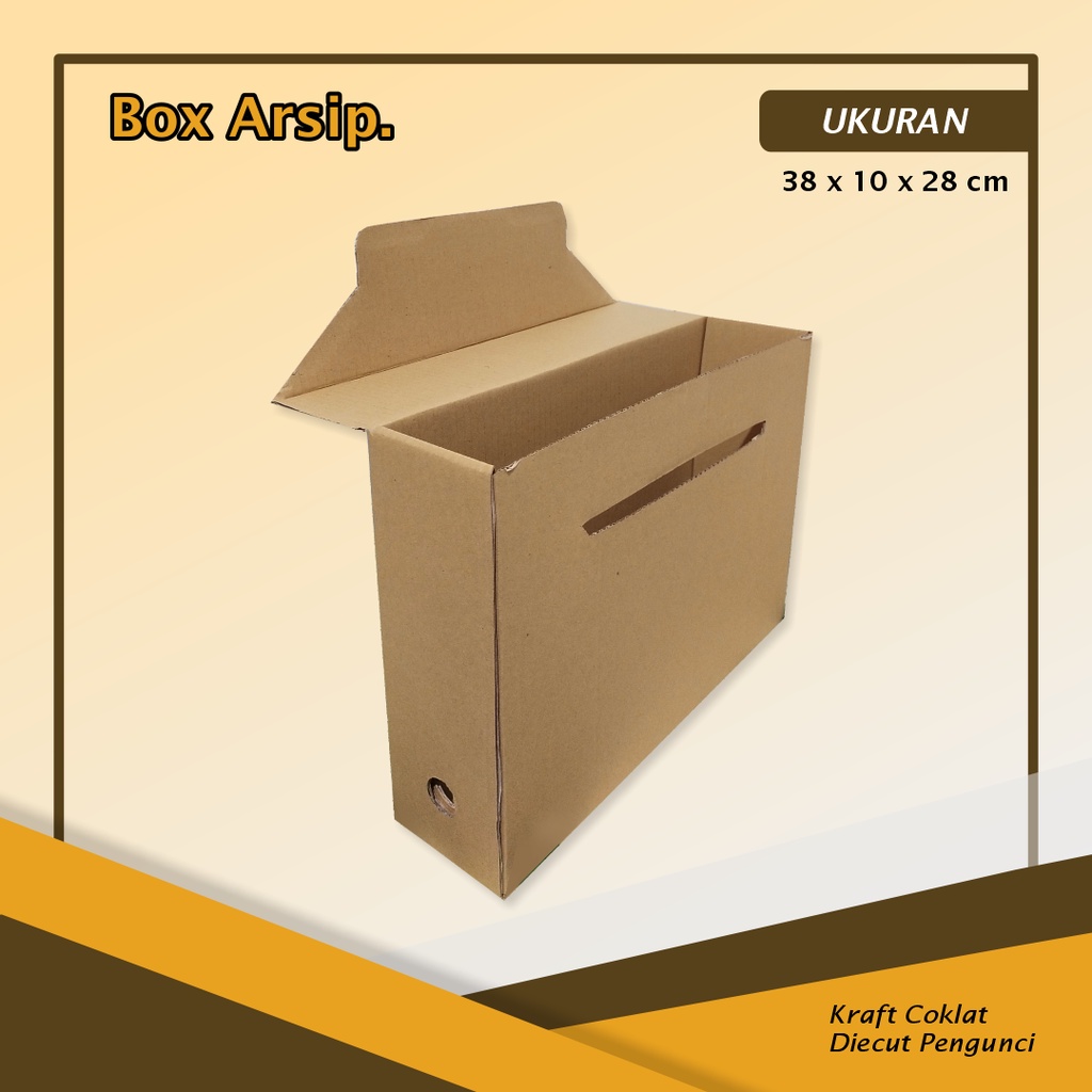 

Kardus/ Box Arsip - Ukuran 38 x 10 x 28 Cm - Box File