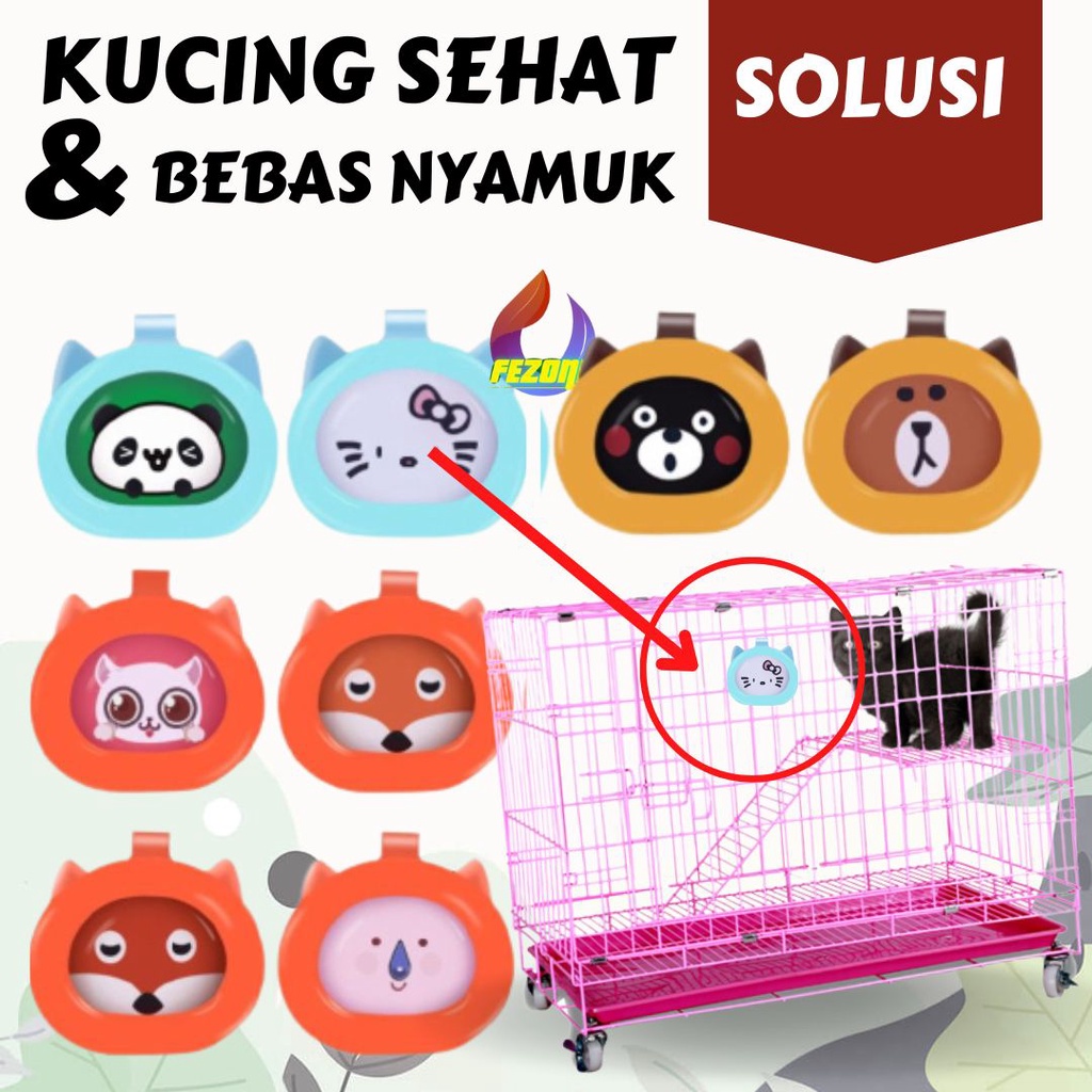 Pin Anti Nyamuk untuk Kucing yang Tidur Nyenyak FEZONE