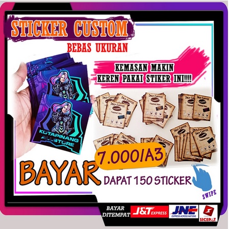 

STIKER LABEL ONLINE SHOP BAHAN CROMO MURAH ANTI AIR UKURAN A3 POTONG TIDAK DIPOTONG