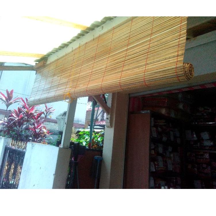 ✮ tirai bambu krey bambu gulung uk2x2 meter pesegi ❃