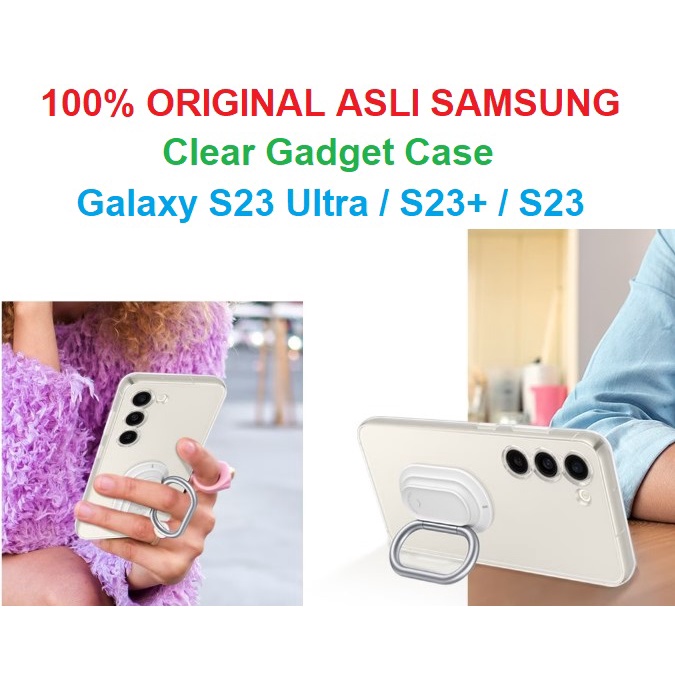 SAMSUNG Clear Gadget Case S23 Ultra S23+ S23 Plus Original