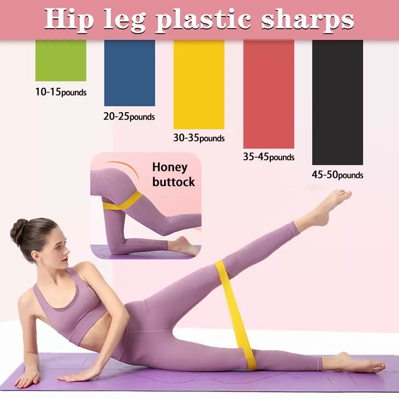 RESISTANCE LOOP BAND 5in1 KARET ELASTIS TALI YOGA GYM FITNESS BODY