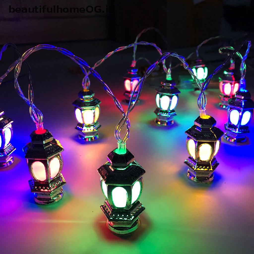// Beautifulhomeog.id// Lampu String Led Pesta Eid Mubarak Ramadhan Kareem Decor **