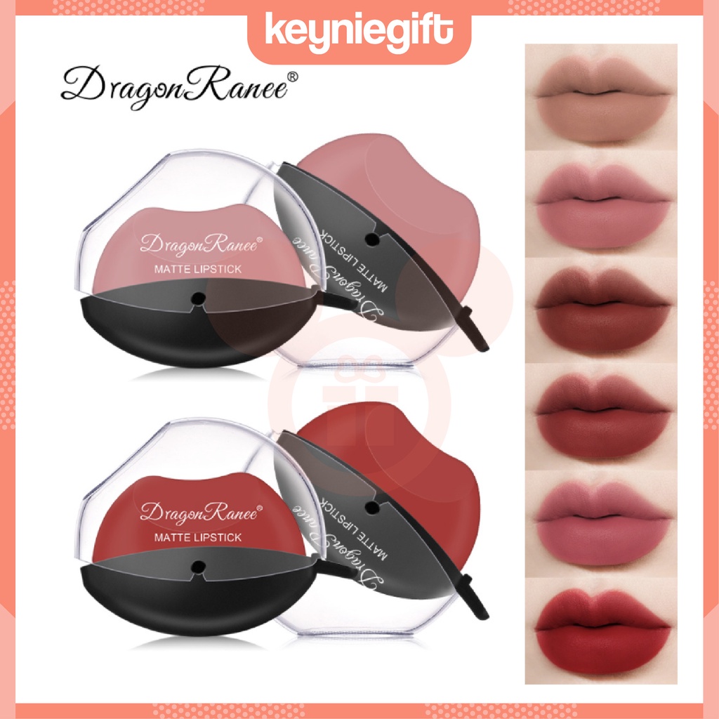 Dragon Ranee Lazy Lips Velvet Matte Lipstick Lipstik Bentuk Bibir DR009