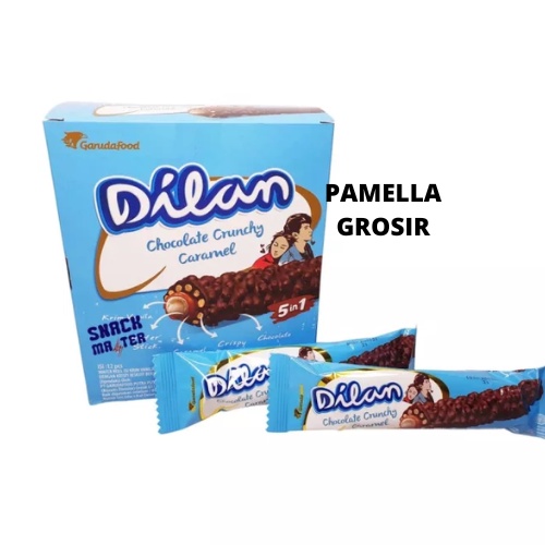 

DILAN CHOCOLATE CRUNCHY CARAMEL ROLLS - 1 KOTAK ISI 12 PCS