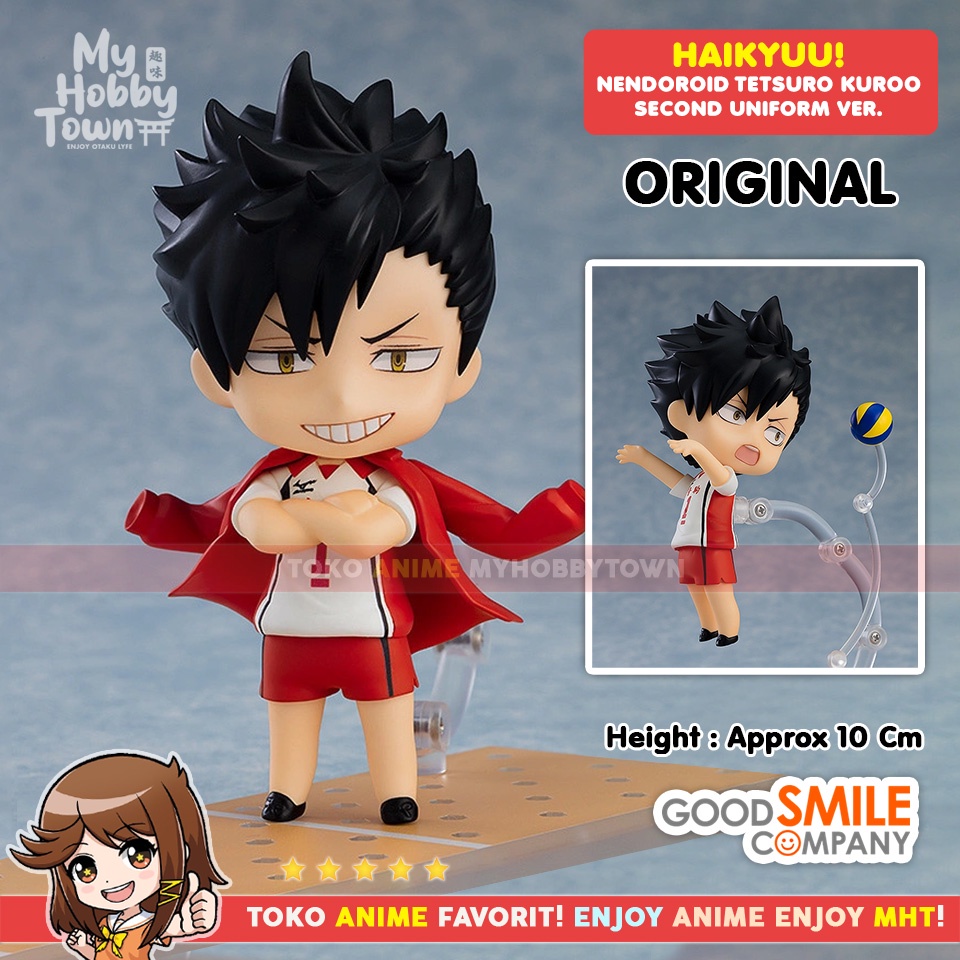 Original Nendoroid Haikyuu 1837 Kuroo Tetsuro Second Uniform Nekoma Figure Anime
