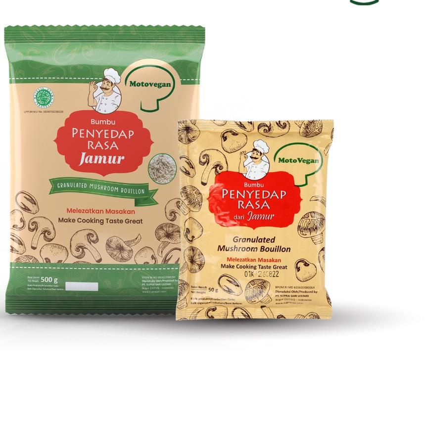 

✿ Motovegan Paket Hemat Kaldu r Non Msg 500Gr Dan 50Gr ✧