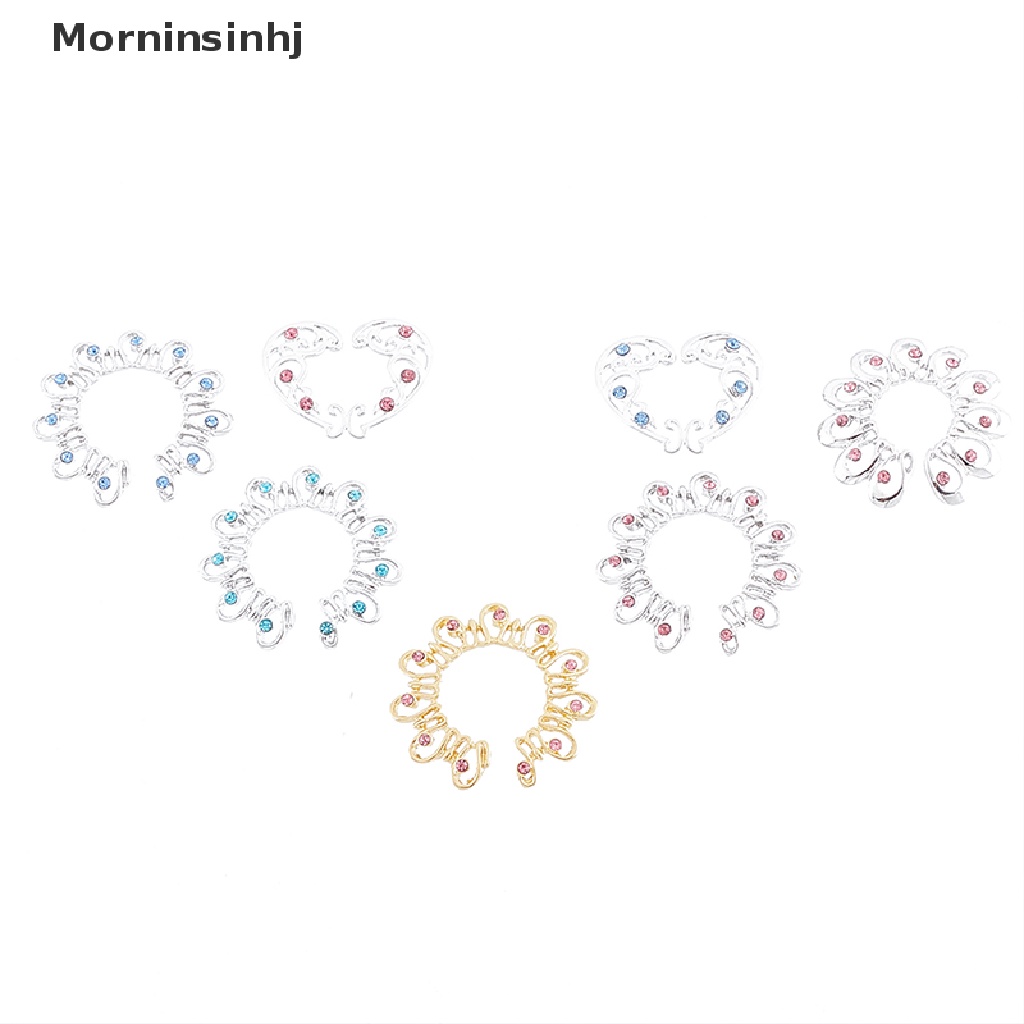 Mornin 2Pcs Cincin Puting Palsu Stainless Steel Non- Nipple Rings Clip On Jewelry id