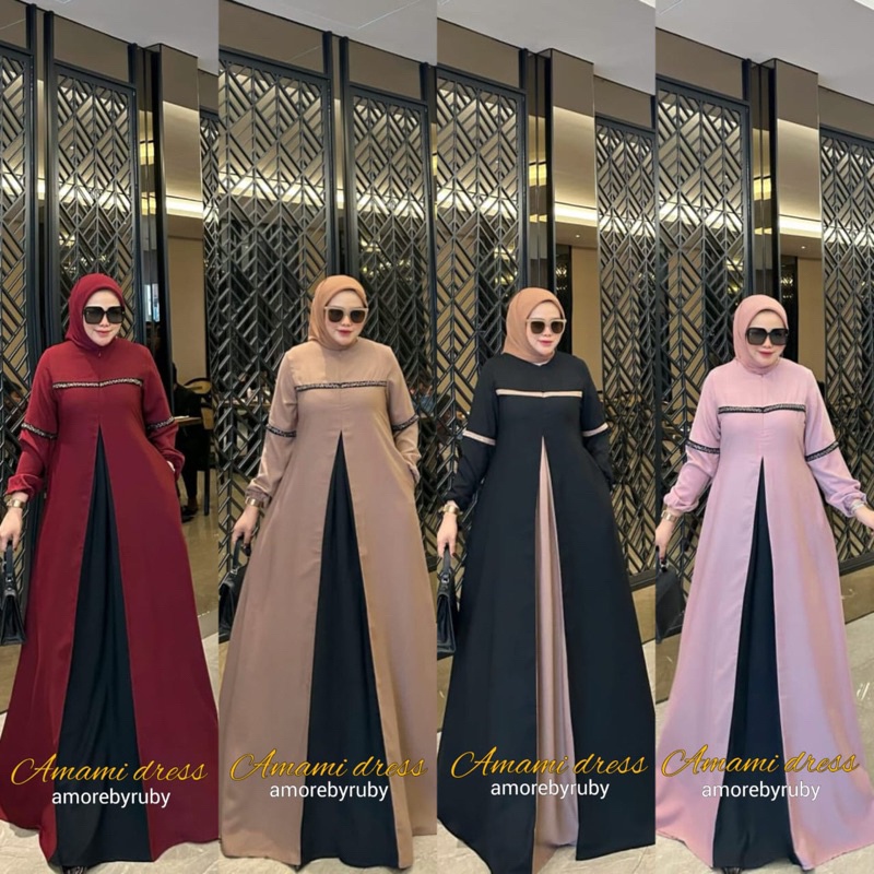 Amami dress / gamis ori amore by ruby / amami dress amore by ruby