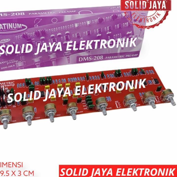 ☻ KIT TONE CONTROL PARAMETRIC DMS 208 DMS208 PLATINUM PREAMP TONE KONTROL AUDIO PARAMETRIK DMS-208 D