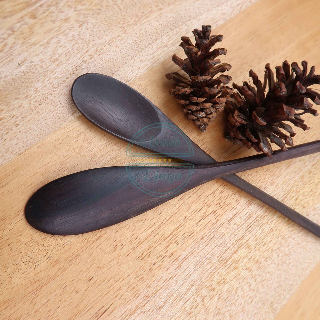 Sendok Jus Juice Spoon Sendok Panjang Sendok Gelas Panjang Sendok Kayu Wooden Juice Spoon