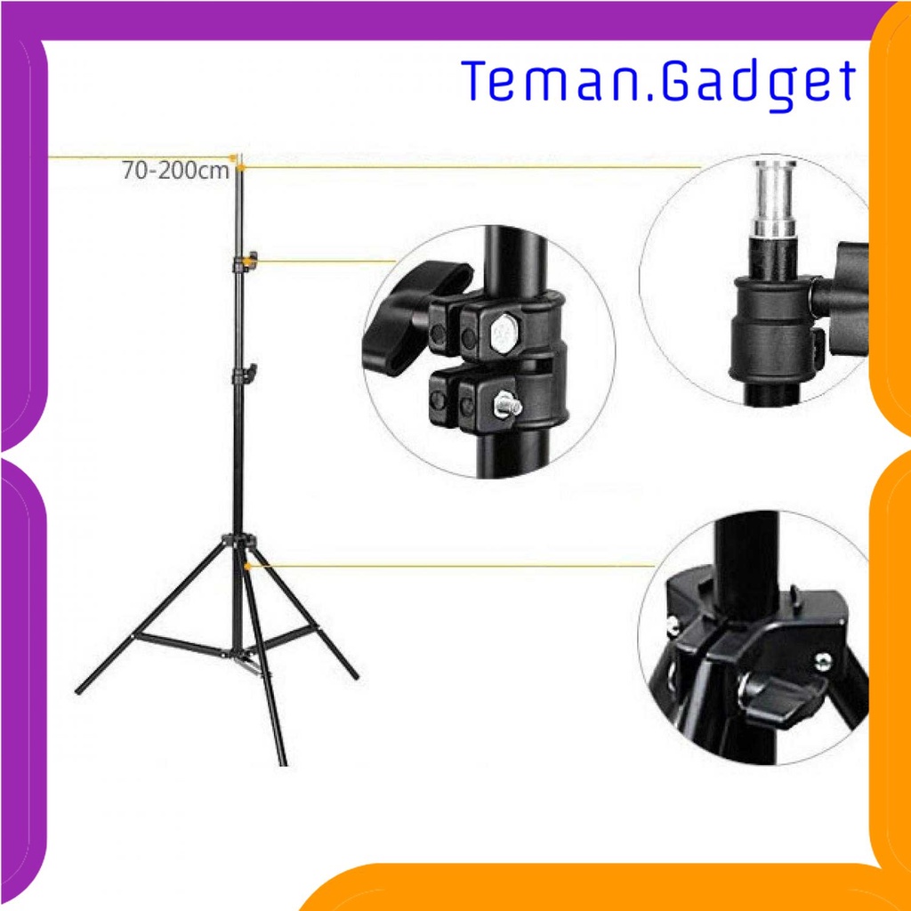 TG - KMR TaffSTUDIO Portable Lighting Stand Tripod 3 Section 200cm - SN303