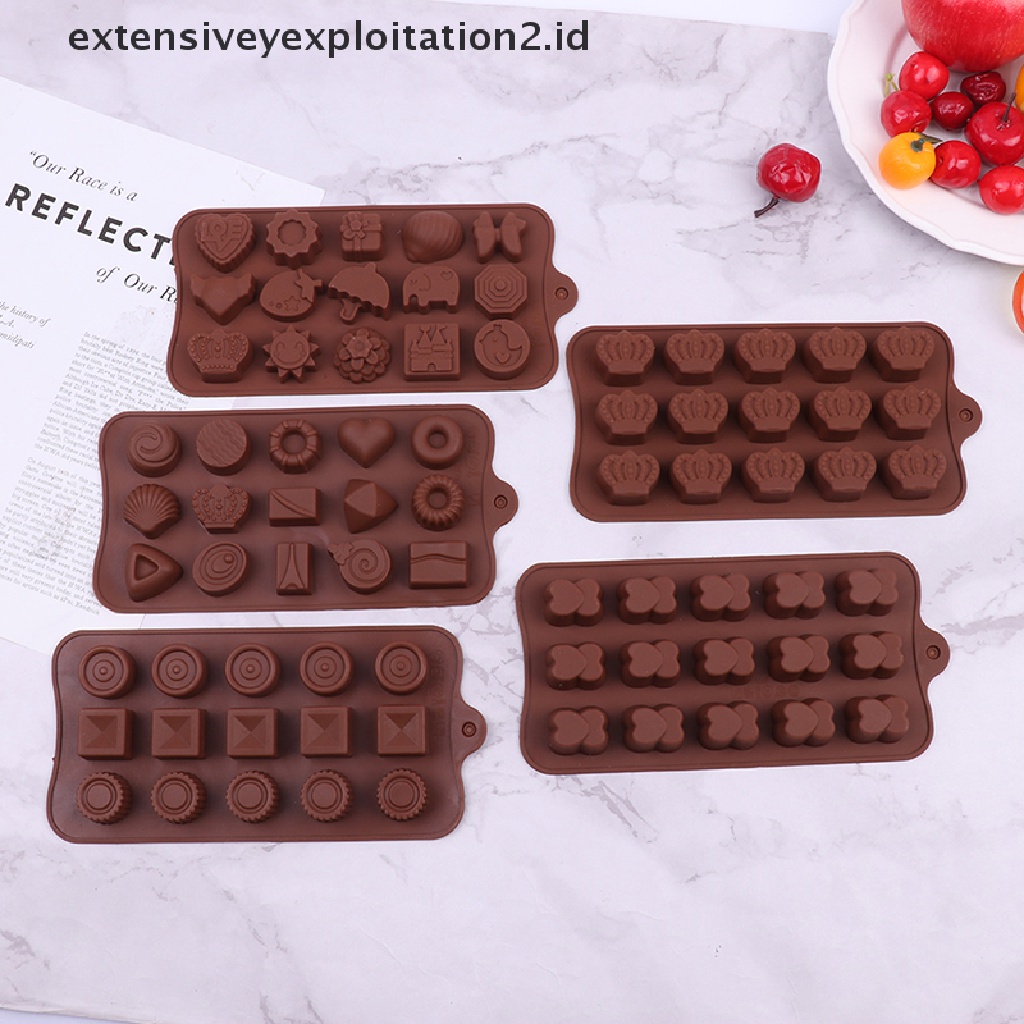 {NEW} 1pc 15lubang Cetakan Coklat Fudge Es Batu Cetakan Silikon DIY Dapur Baking Mold.