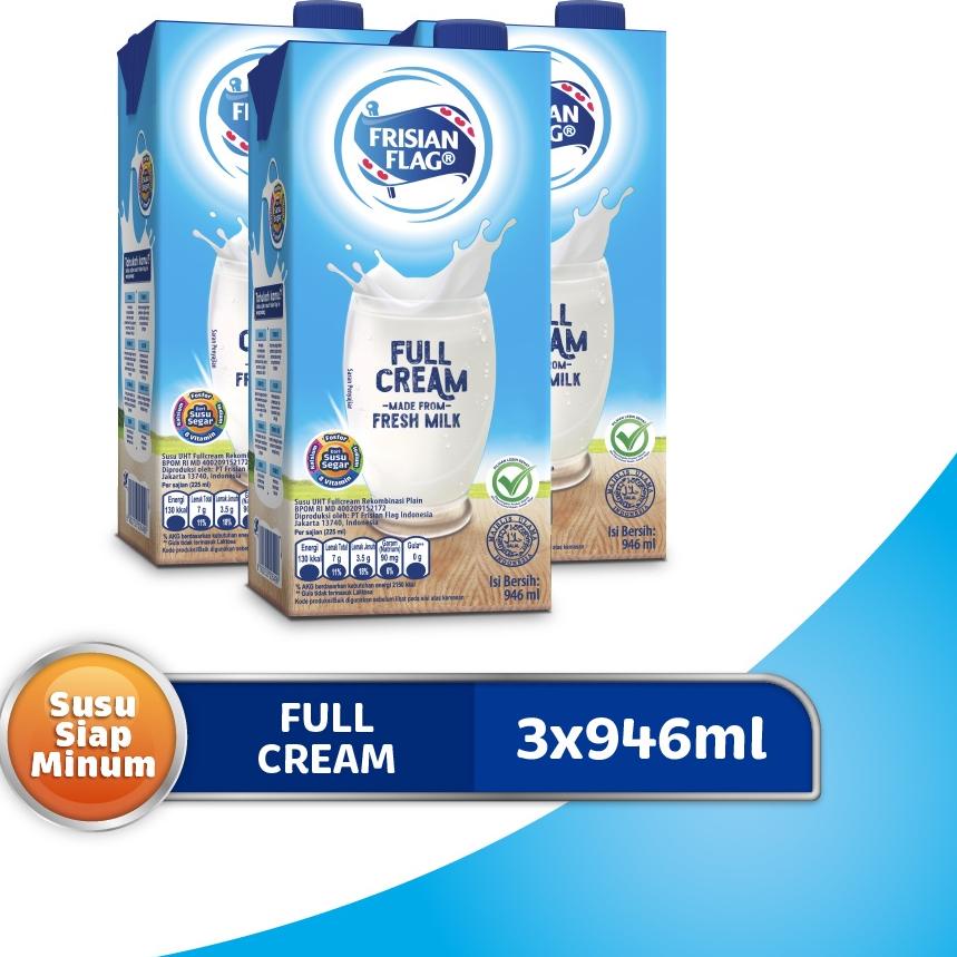 

❇ Frisian Flag Family UHT Full Cream 946 ml x 3 pcs ☋
