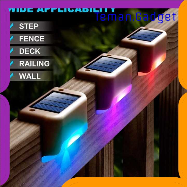 TG-LMP IWP Lampu Taman Hias Otomatis Deck Light Solar Power IP65 RGB 8 PCS - IW12