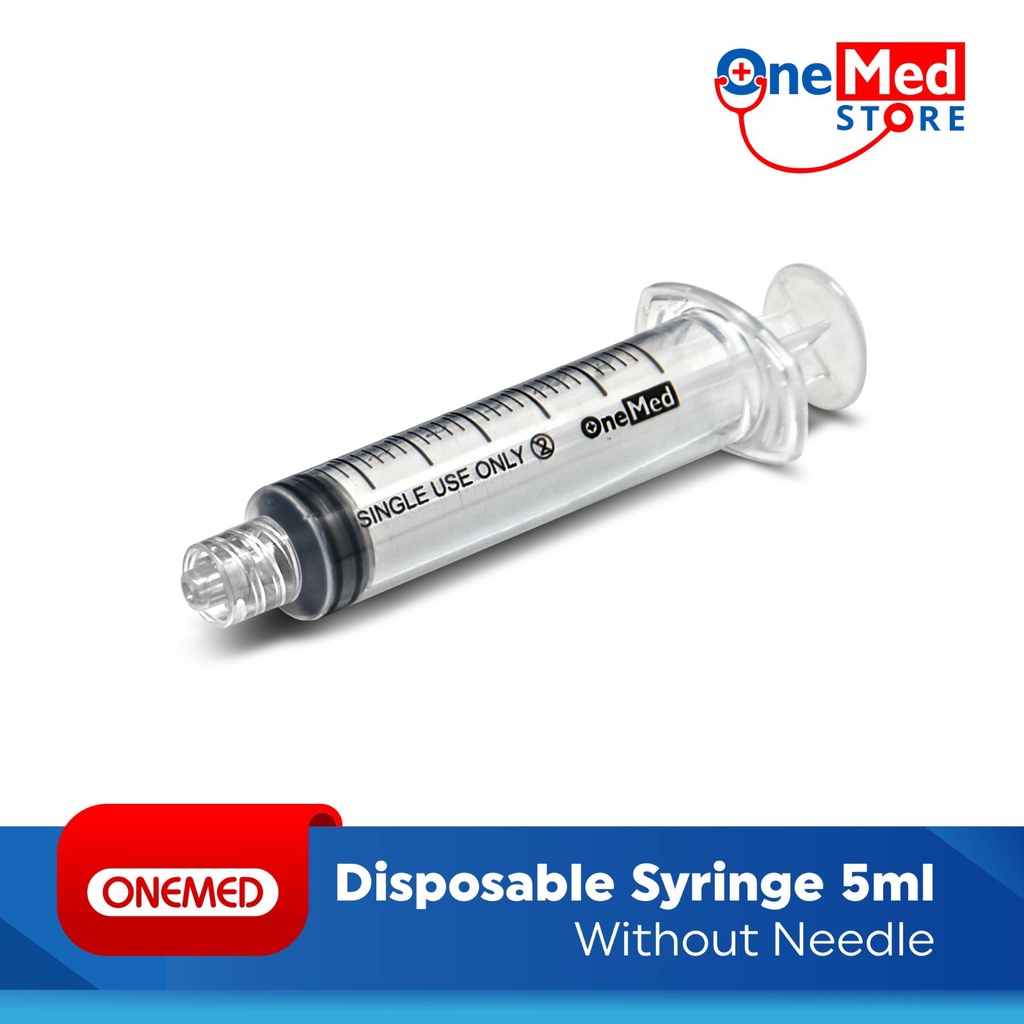 Syringe 5 cc Without Needle Onemed Tanpa Jarum Pcs OJ