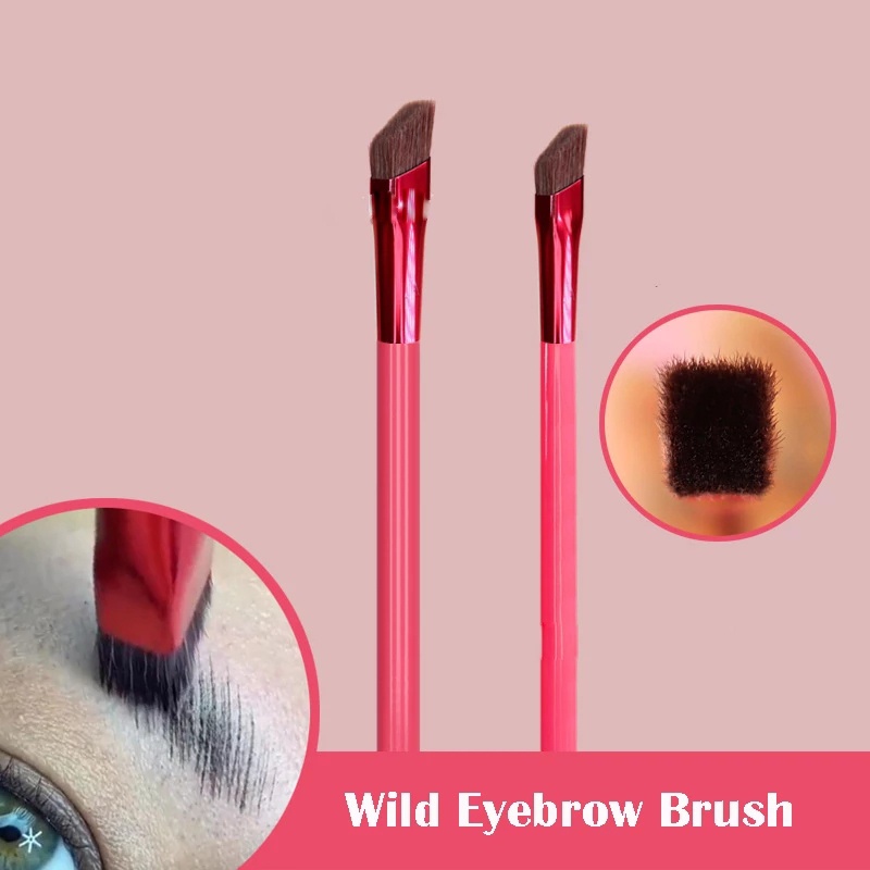 1pc Sikat Alis Liar Siku Multifungsi Simulasi Persegi Stereoskopik Alis Rambut Makeup Brush Make Up Alat