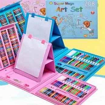 

12.12 MALL Crayon Set 208 Pcs Pensil Warna Menggambar Mewarnai Melukis Anak-Anak Krayon Cat Cair Pastel Koper Set Lengkap Kado Anak Colouring Gift TAKASIMURA STORE grosir