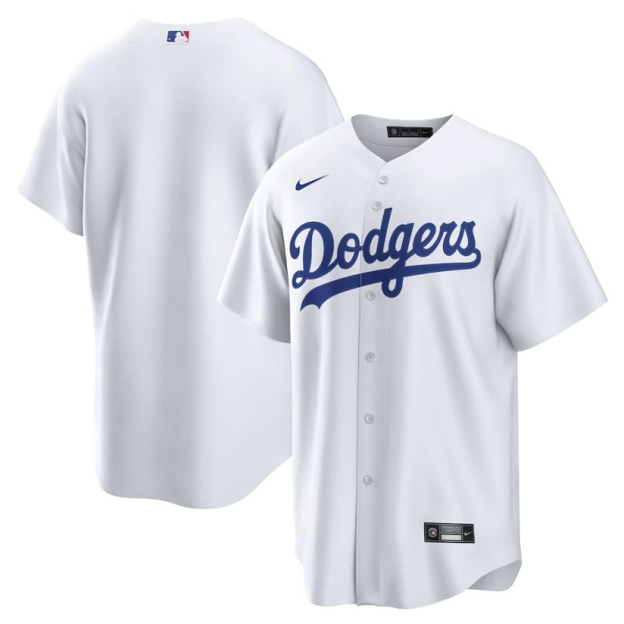 Bisa COD Jersey Baseball Men's Dodgers Nike White Home Original Original Asli