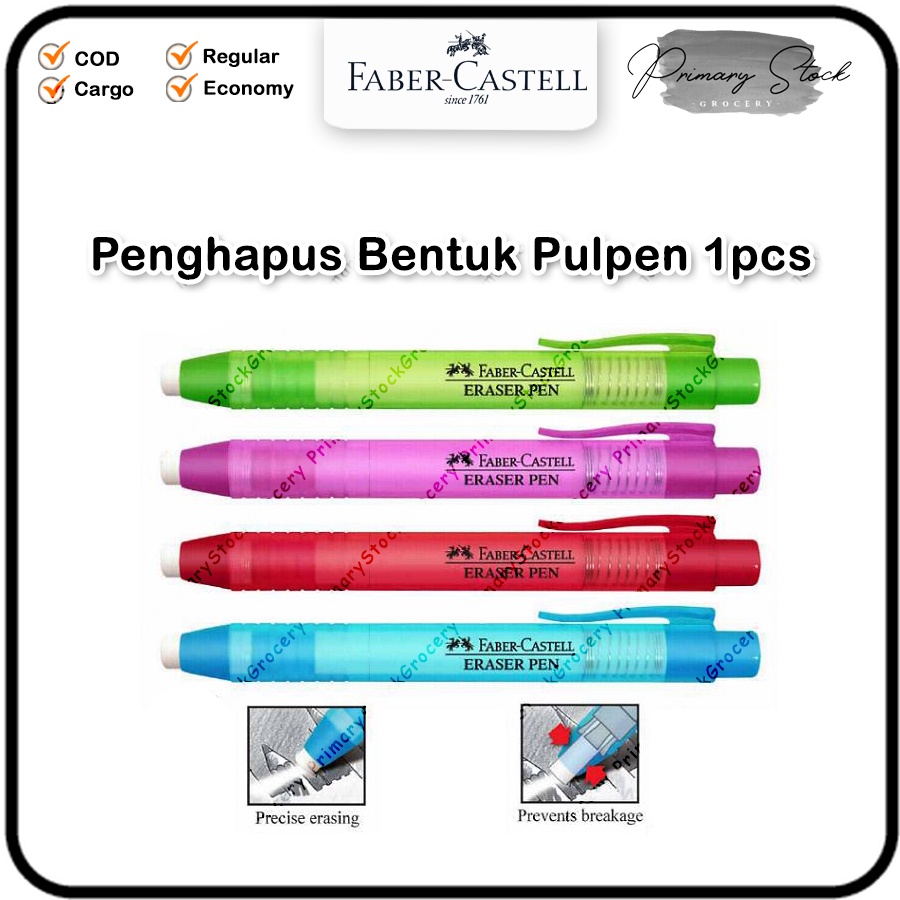 

Penghapus Mekanik Bentuk Pensil Pulpen Faber Castell Eraser Pen