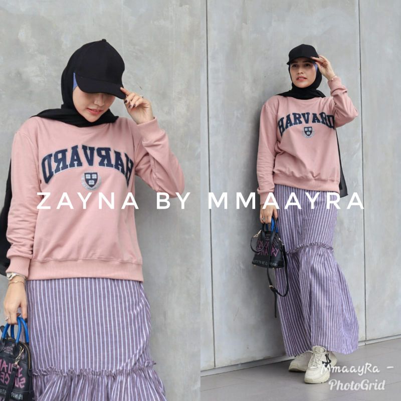 Zayna Set Rok+atasan By Mmaayra Matt atasan kaos baby terry Rok katun salur