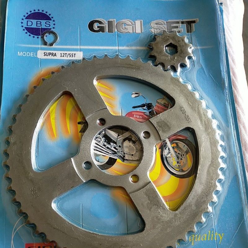 Gir Depan + Gir Belakang Supra X Supra Fit Grand Legenda 12T/55T, 12T/60T