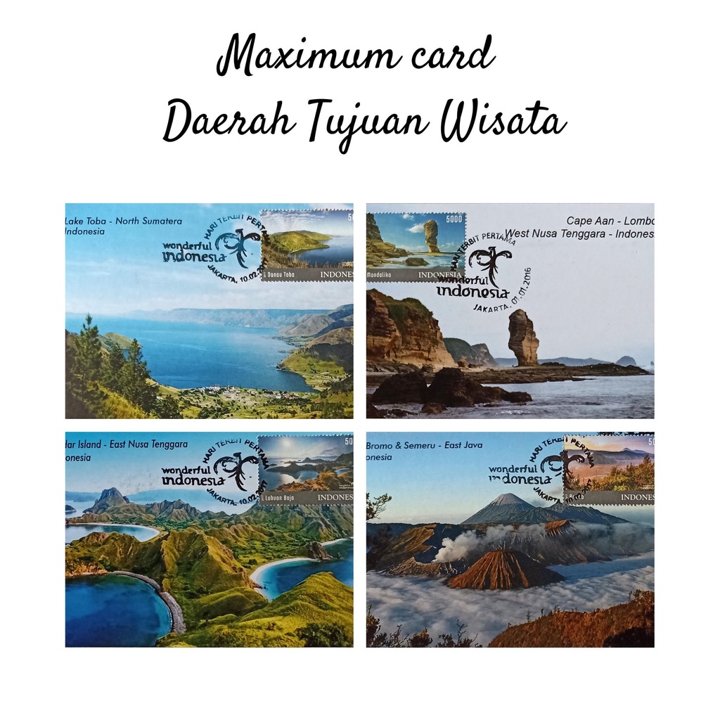 

MC- Maximum Card DTW Daerah Tujuan Wisata Kartu pos Kartupos / Tourism Destination Maximum Card