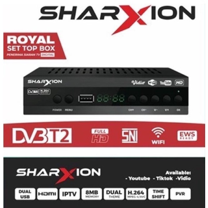 Set Top Box Sharxion STB DV3 T2 Royal