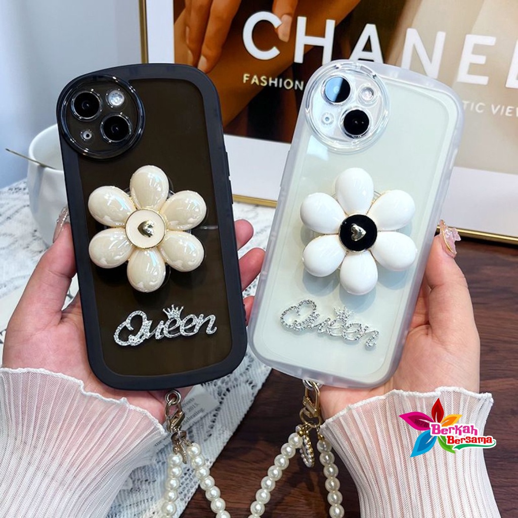 GC11 SOFTCASE POP FLOWER LANYARD FOR SAMSUNG A04E J2 PRIME A02S A03S A03 A10 M10 A10S A11 M11 A12 M12 A13 A32 A23 A20 A30 A20S A22 4G A32 A33 A50 A50S A30S A51 A52 A53 BB7699