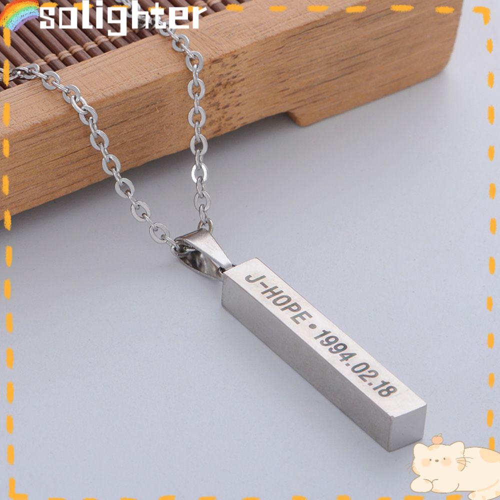 Solighter Kalung Perhiasan Charm Suvenir SUGA J-Hope V