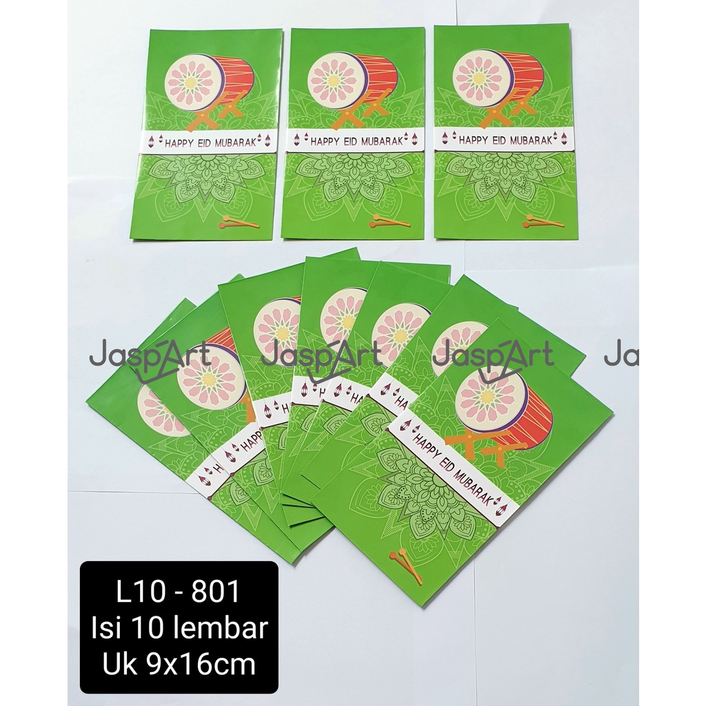 AMPLOP LEBARAN IDUL FITRI ANGPAO LEBARAN IDUL FITRI UKURAN PANJANG ISI 10 MURAH READY STOCK
