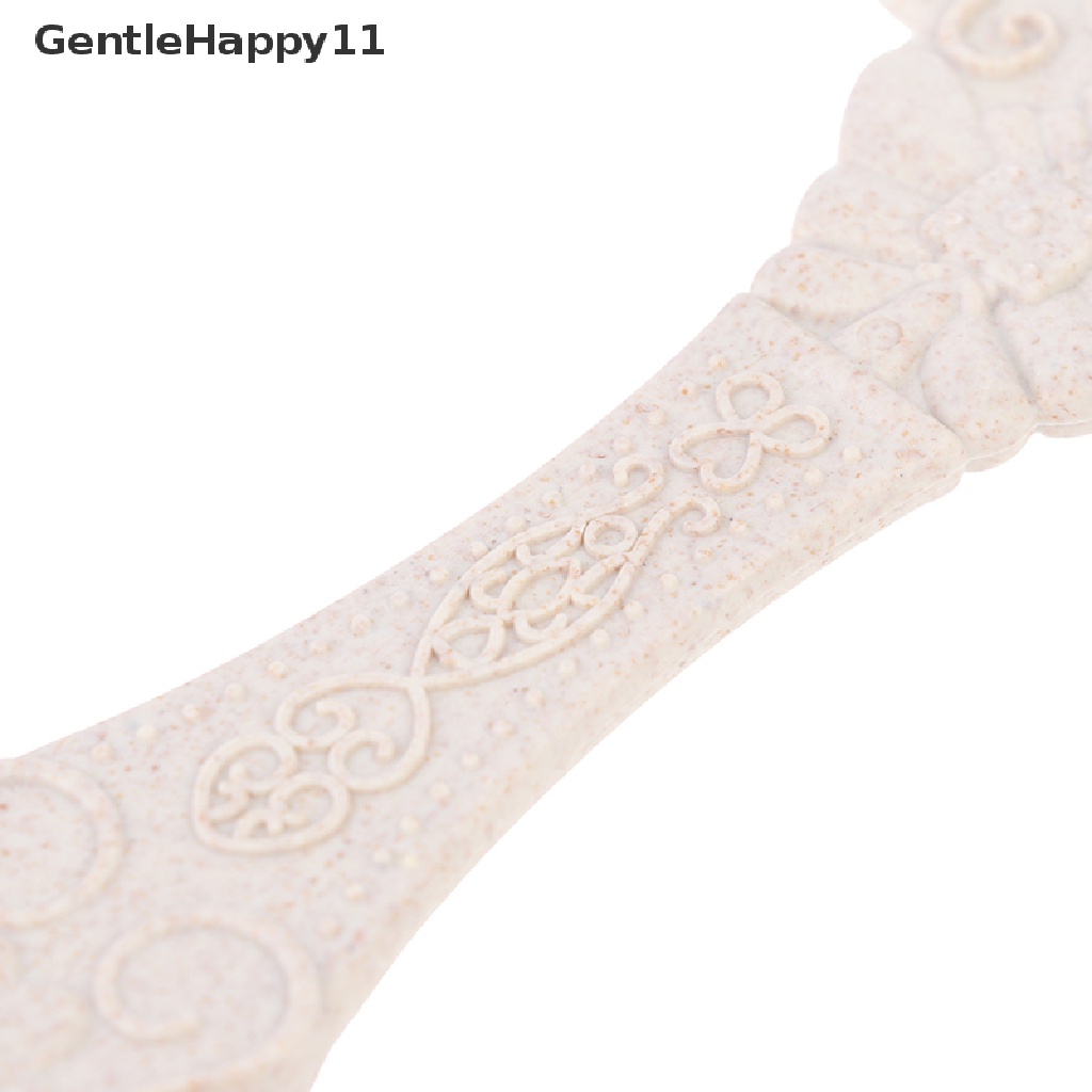 Gentlehappy Vintage Ukir Handheld Vanity Mirror Cermin Rias Tangan Gagang Cermin Kosmetik id