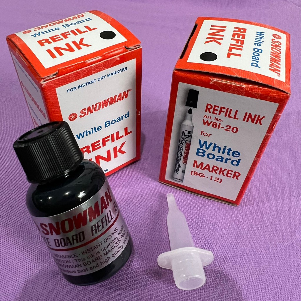 

REFILL/ ISI TINTA NON PERMANENT MARKING SNOWMAN