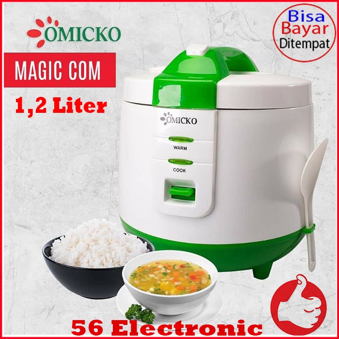 Penanak Nasi Rice Cooker 3 in 1 - Omicko National Quality 1.2 Liter