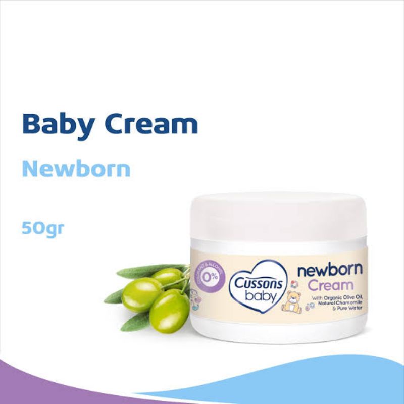 CUSSONS CREAM BABY NEWBORN 50 GRAM / CREAM BABY CUSSONS / KRIM LOTION BAYI